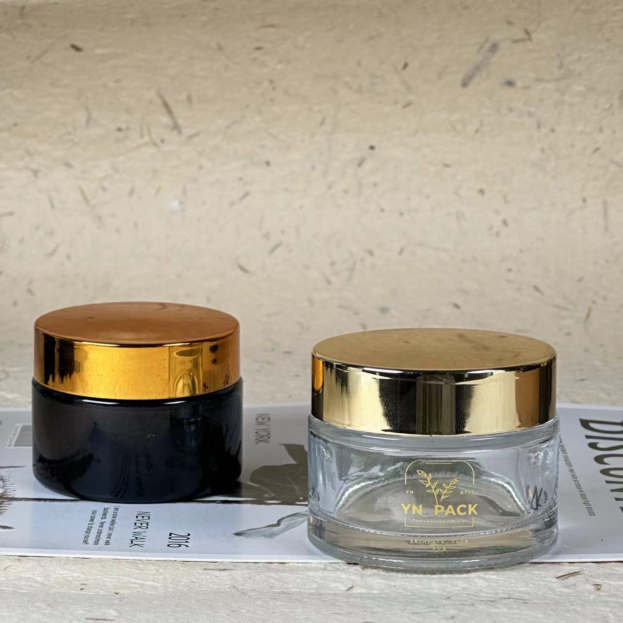 luksusowy szklany słoik Hurtow – Luxury Gold Skincare recenzja i cena
