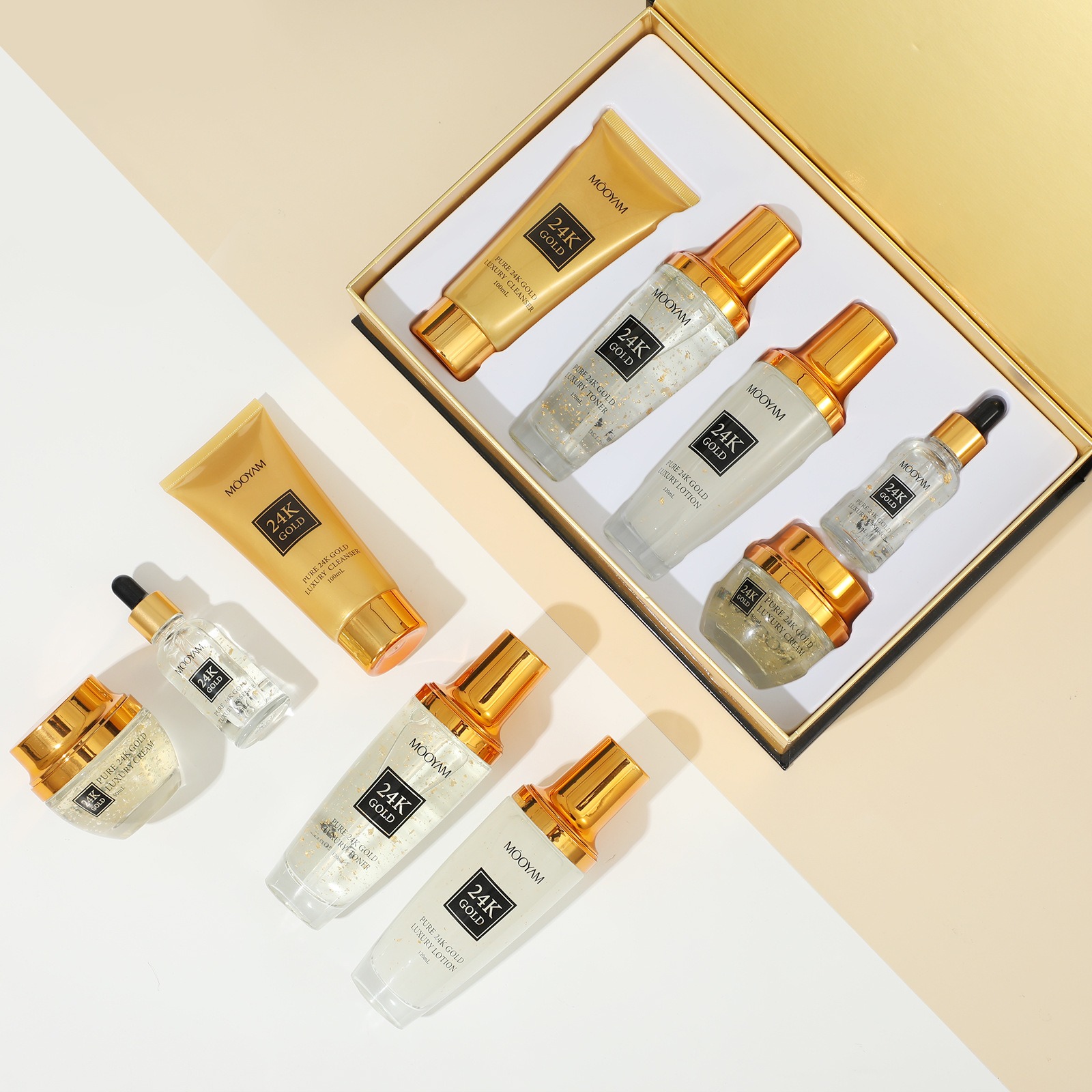 Złoty zestaw 24K LUXURY nawilż – Luxury Gold Skincare recenzja i cena